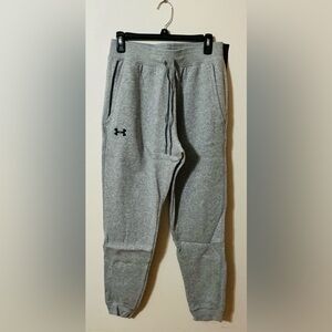 Men’s Under Armour Hustle Joggers, Tru- Heather Gray, Size Medium